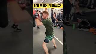 SPAMMING ELBOWS MMA Bagwork mma ufc muaythai fitness kickboxing motivation [upl. by Squire517]