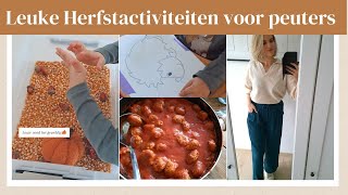 Leuke herfstactiviteiten met peuter amp ziek MommyOfLouie Weekvlog 2024 [upl. by Lonee]