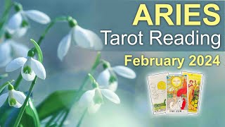 ARIES TAROT READING quotA GREEN LIGHT EXCITING NEW DOOR THERES SOMEONE SPECIAL IN ❤️quot February 2024 [upl. by Ebbie]