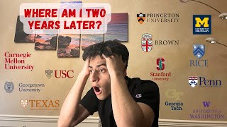 College Decision Reactions  Rejected From EVERYTHING Ivies T20s amp more watch till end [upl. by Nadabas21]