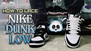 HOW TO LACE AND STYLE NIKE DUNK LOW 2022 [upl. by Adneram]