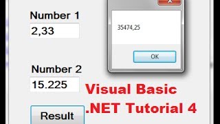 Visual Basic NET Tutorial 4  How to Create a Simple Calculator in Visual Basic [upl. by Tiffani406]