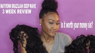 3 WK REVIEW  MAYVENN BRAZILIAN DEEP WAVE  IS IT WORTH YOUR MONEY [upl. by Sikata]