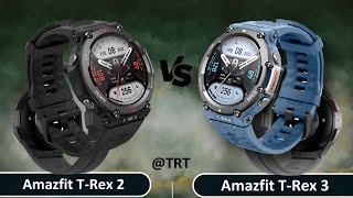 Amazfit T Rex 3 compare Amazfit T Rex 2 [upl. by Adyl]