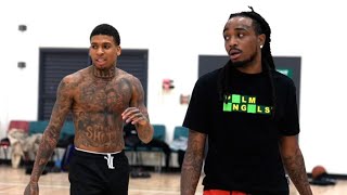 NLE Choppa Vs Quavo 1v1 Basketball Got Heated [upl. by Inar360]