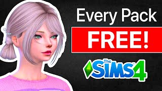 How I Got EVERY Sims 4 PACK for FREE WORKS INSTANTLY [upl. by Ejrog]