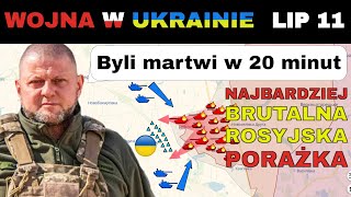 11 LIP NIESAMOWITY ATAK Rosjanie Tracą 200 LUDZI 21 CZOŁGÓW i BWP w 20 MINUT  Wojna w Ukrainie [upl. by Nnylyaj]