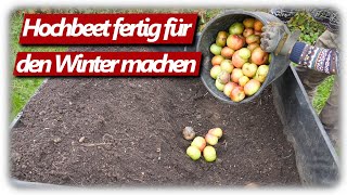 Hochbeet winterfest Knoblauch erfolgreich stecken im Oktober 2024 [upl. by Matejka]