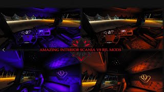 ETS2 146 BEST SCANIA RJL INTERIOR MODS BY Carmichael Industries [upl. by Kidder]