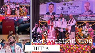 The Convocation Vlog IIIT Allahabad MBA convocationday [upl. by Busby]