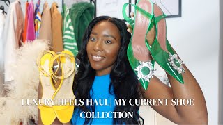 My Designer Shoe Collection  Gianvito Rossi Amina Muaddi Azzedine Alaïa and More  Olivia Gold [upl. by Hindu]