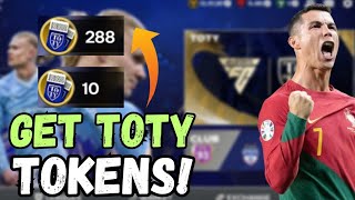 HOW TO GET TOTY TOKENS IN FC MOBILE 24FREE TOTY TOKENS FC MOBILEfree toty players fc mobile [upl. by Novej]