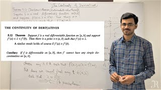 Lecture 45  Darbouxs Intermediate value theorem with proof  The continuity of Derivatives  Tamil [upl. by Enixam814]