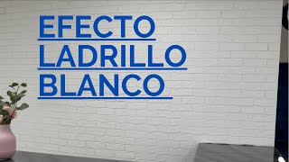 Como realizar una pared decorada con efecto ladrillo 🧱 con textura rugosa [upl. by Phalan]