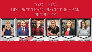 Claremore Public Schools 20232024 District Teacher of the Year Reception [upl. by Naaitsirhc]