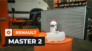 Come sostituire radiatore refrigerante e serbatoio su RENAULT MASTER 2 Van TUTORIAL AUTODOC [upl. by O'Hara]