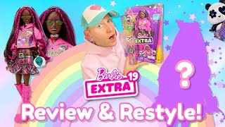 Barbie EXTRA no19 🐼🖤✨ Review Restyle amp Lookbook [upl. by Danika695]