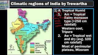 Climate Regions of India as Per Trewartha Lesson 1 [upl. by Samara]