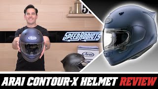 Arai ContourX Helmet Review at SpeedAddictscom [upl. by Llerehc388]