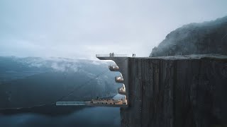 Cliff Concept Boutique Hotel in Prekeistolen Norway by Hayri Atak Architectural Design Studio [upl. by Yelyr]