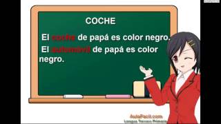 Palabras sinónimasSinónimos y antónimosLengua Tercero Primaria 8 añosAulaFacilcom [upl. by Neff]