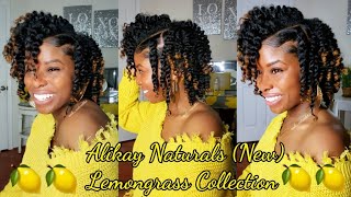 TWIST OUT TUTORIAL  ALIKAY NATURALS NEW LEMONGRASS COLLECTION [upl. by Ashli237]