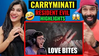 CARRYMINATI  GETTING LOVE BITES  HORROR WALE😱🤣 Carryislive Reaction  Carryminati reaction video [upl. by Aneleh]