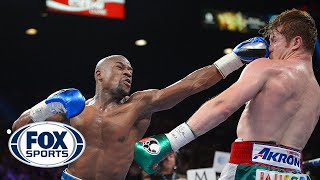 Floyd Mayweather beats Canelo Alvarez in 12round decision [upl. by Amii]