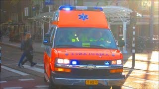 A1 COMPILATIE AMBULANCES AMSTERDAM KONINGINNEDAG 2013 [upl. by Marienthal975]