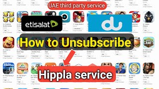 How to Unsubscribe Hippla service [upl. by Nauwtna]