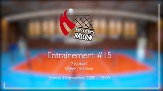 Entrainement 15  Halluin Volley Ball  Élite Masculine 20202021 [upl. by Honoria]