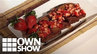 GlutenFree Chocolate Vegan French Toast Recipe  OWNSHOW  Oprah Online [upl. by Pain142]