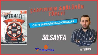 ORİJİNAL TÜREV 2024 MODEL 30SAYFA ÇARPIMampBÖLÜM TÜREVİÖSYM TARZI ÇÖZÜMLÜ ÖRNEKLER TEKTIKHOCAM [upl. by Nedia]