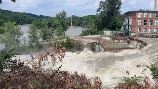 Winooski River at Winooski One dam and power plant [upl. by Erasmo644]