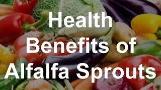 Health Benefits of Alfalfa Sprouts [upl. by Oeramed12]