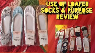 Use of loafer socks amp Purpose Review  How to wear loafer with socks womens  low cut ankle socks [upl. by Teodorico]