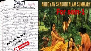 Abhigyan Sakuntalam by KalidasaAbhigyan Sakuntalam by kalidasa SummaryTheme with Hindi explanation [upl. by Ellesirg657]