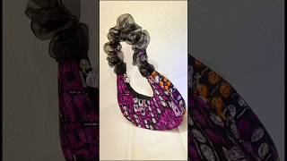 Making a beautiful baguette bag with ruched strap using African print fabricAnkara viralvideo [upl. by Ahsyat]