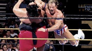 Lex Luger Running forearm smash amp Clothesline compilation 1989  2000 [upl. by Mylander]