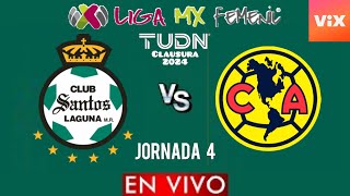 Santos vs America Femenil EN VIVO  Jornada 4  Liga Mx Femenil 2024  Gameplay FIFA22 [upl. by Adyol]