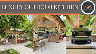 LUXURY OUTDOOR KITCHEN BUILD UK [upl. by Toddy335]