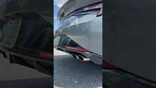 2021 Elantra N Line Stock Exhaust Sound [upl. by Euqinom]