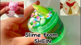 Reviewing Slime From SHEIN asmr explore slimeasmr slime slimevideos springslime [upl. by Ahseiuqal]