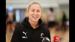 Silver Ferns Training Camp  Laura Langman [upl. by Atnek]