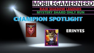 Erinyes Raid Shadow Legends F2P Champion Spotlight [upl. by Hwang917]