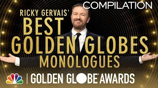 Golden Globes Ricky Gervais Best Monologues [upl. by O'Mahony]