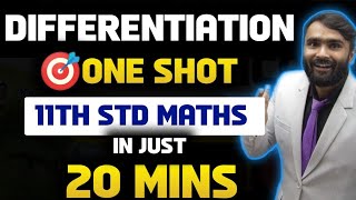 DIFFERENTIATION 11TH STD MATHSONE SHOTPRADEEP GIRI SIR [upl. by Zug]