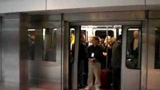 Boarding the underground train at Denvers airport [upl. by Babby]