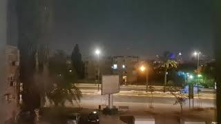 rockets and sirens in beer sheva israel 15521  0038 [upl. by Eissak724]