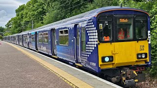 Class 318 ScotRail 318269  320317 Depart Balloch Station [upl. by Maier]